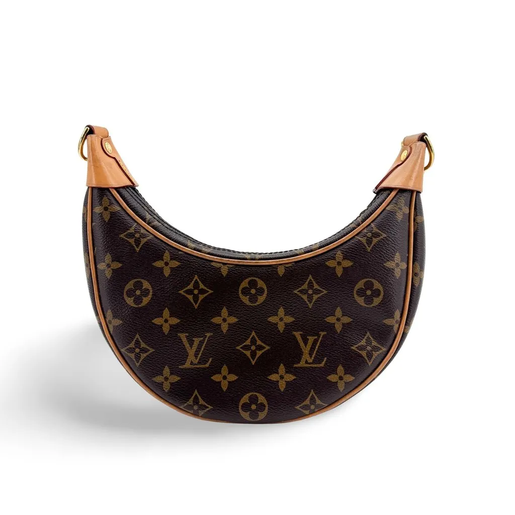 Louis Vuitton Loop Bag in Monogram Canvas Beige Canvas Good - Front View