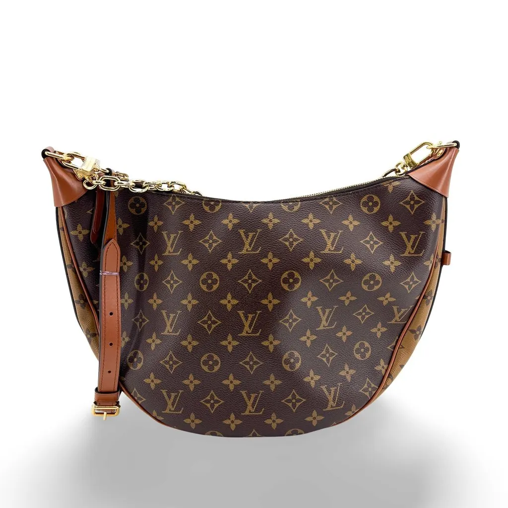 Louis Vuitton Loop GM Monogram Reverse Beige Canvas Good - Front View