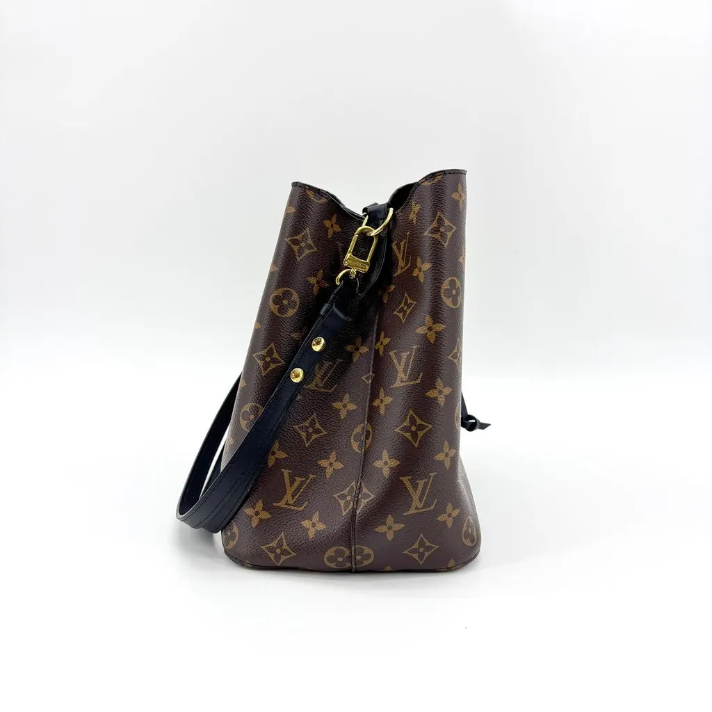 Louis Vuitton NeoNoe MM Monogram Noir Black Canvas Good - Box View