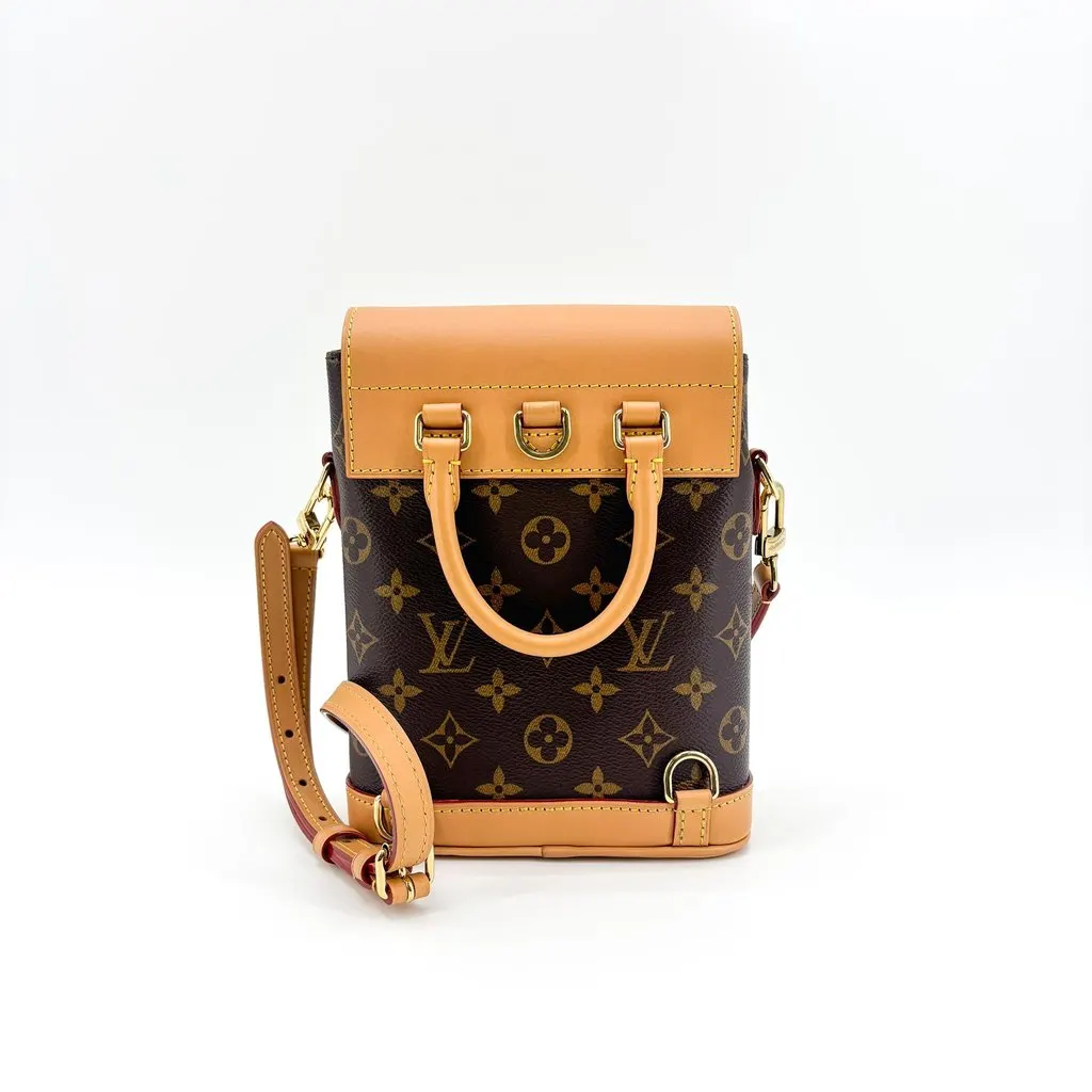 Louis Vuitton Monogram Fold Me Pouch Beige Canvas Very good - Inside View