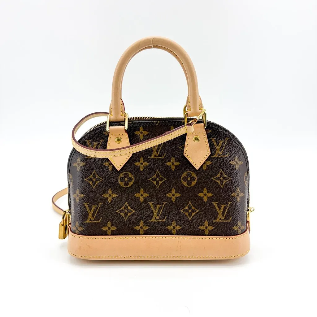 Louis Vuitton Monogram Alma BB Beige Canvas Good - Inside View