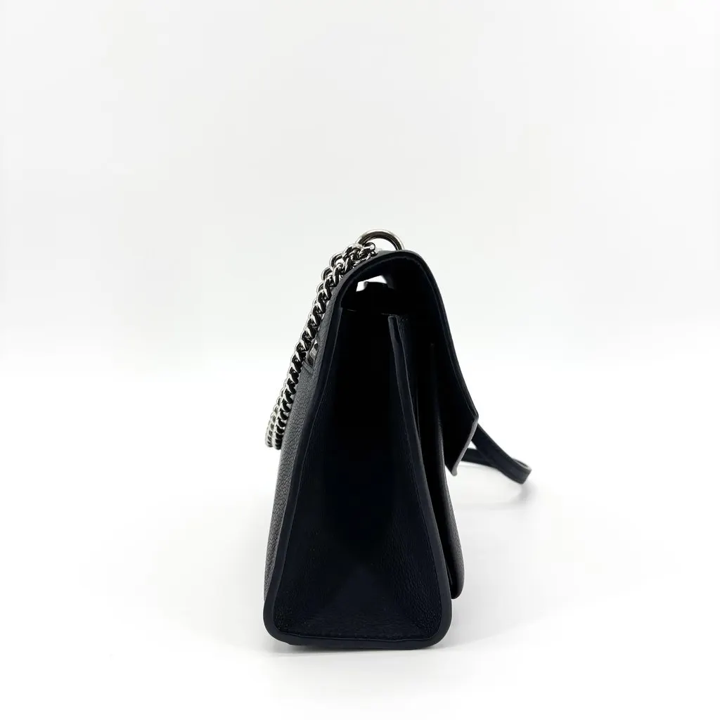 Louis Vuitton Lockme II BB Shoulder Bag Black Black Leather Good - Model View