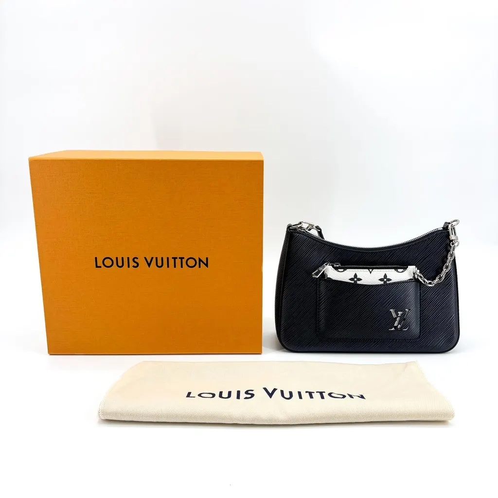Louis Vuitton Marelle Epi Black Black Leather Very good - Back View
