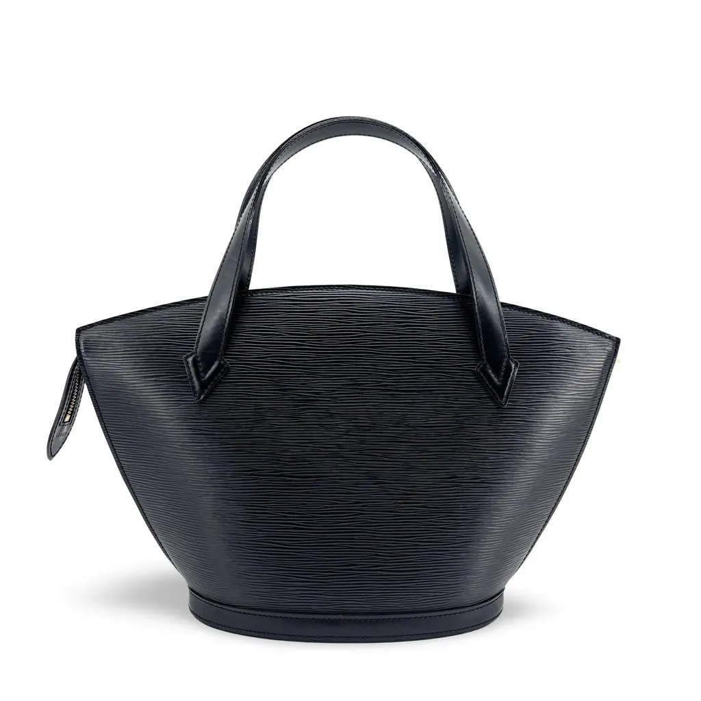 Louis Vuitton Epi Saint Jacques PM Black Black Leather Good - Front View