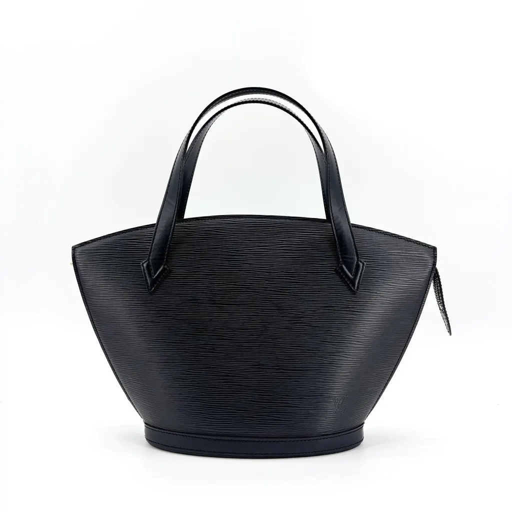 Louis Vuitton Epi Saint Jacques PM Black Black Leather Good - Back View