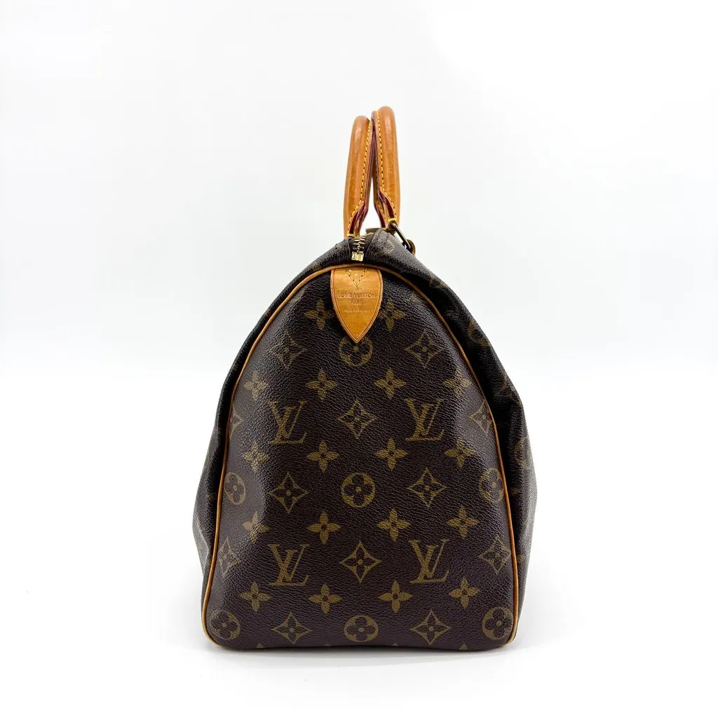 Louis Vuitton Monogram Speedy 35 Brown Canvas Good - Box View