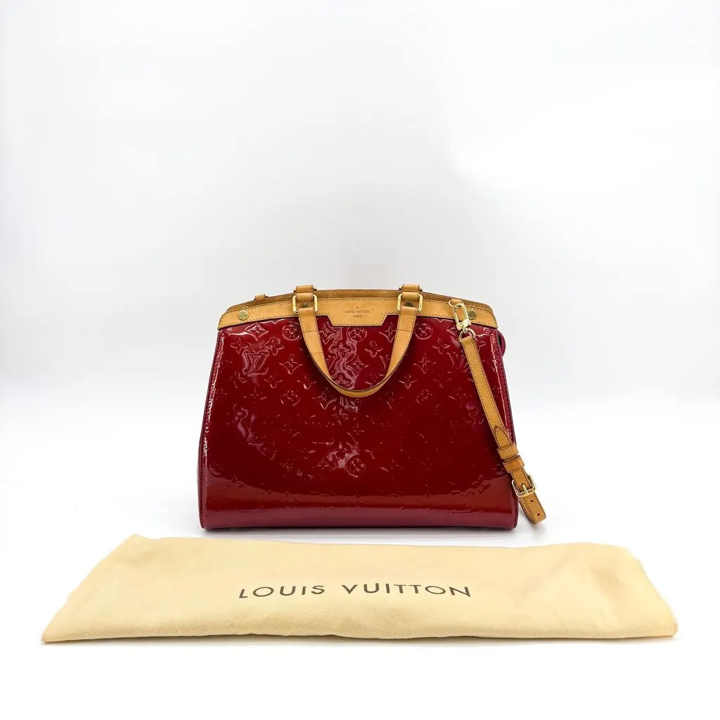 Louis Vuitton Monogram Vernis Brea GM Pomme D'Amour Red Leather Good - Back View