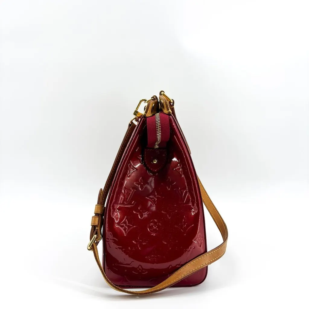 Louis Vuitton Monogram Vernis Brea GM Pomme D'Amour Red Leather Good - Model View