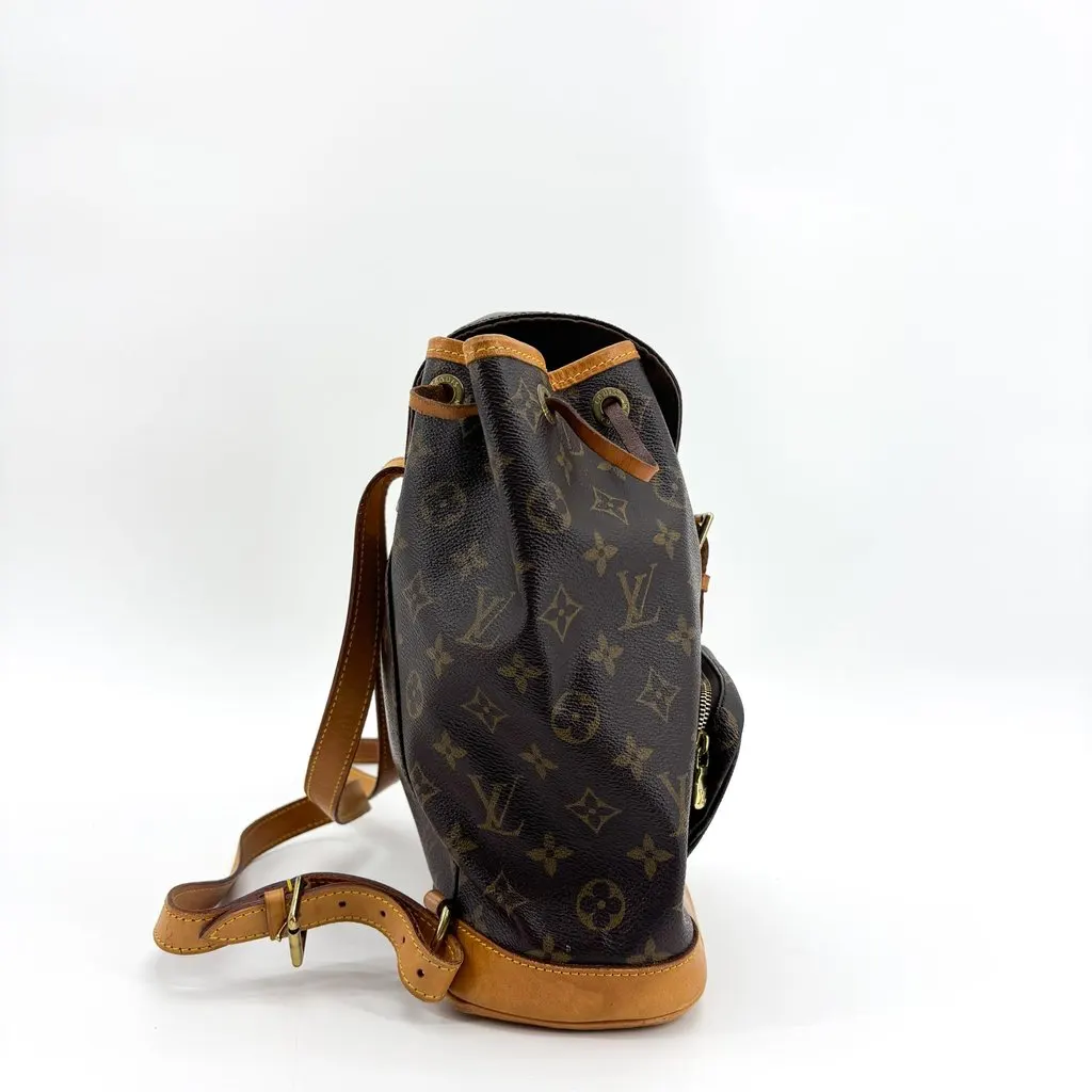 Louis Vuitton Monogram Montsouris MM Backpack Brown Brown Canvas Good - Box View