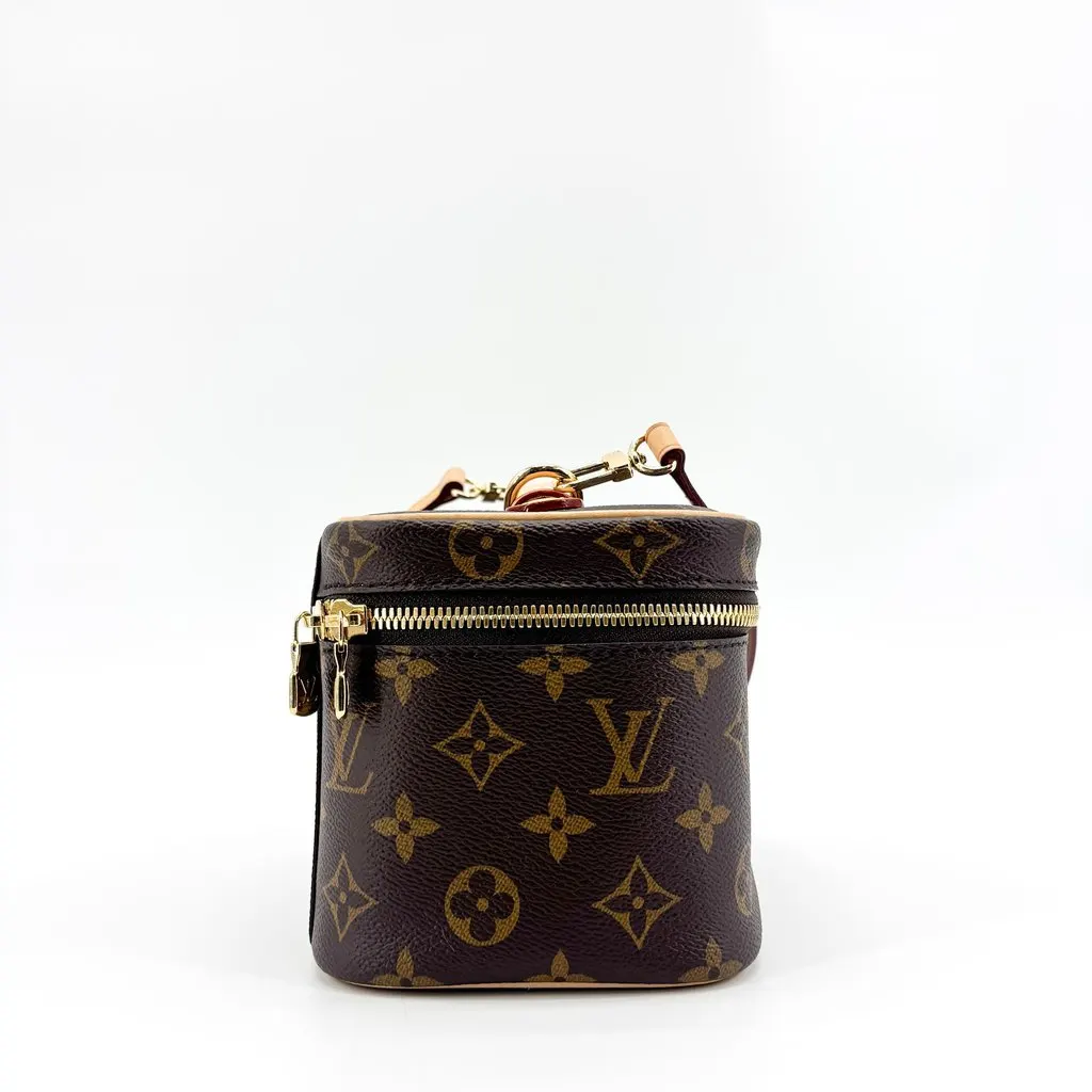 Louis Vuitton Nice Nano Monogram Brown Beige Canvas Very good - Model View