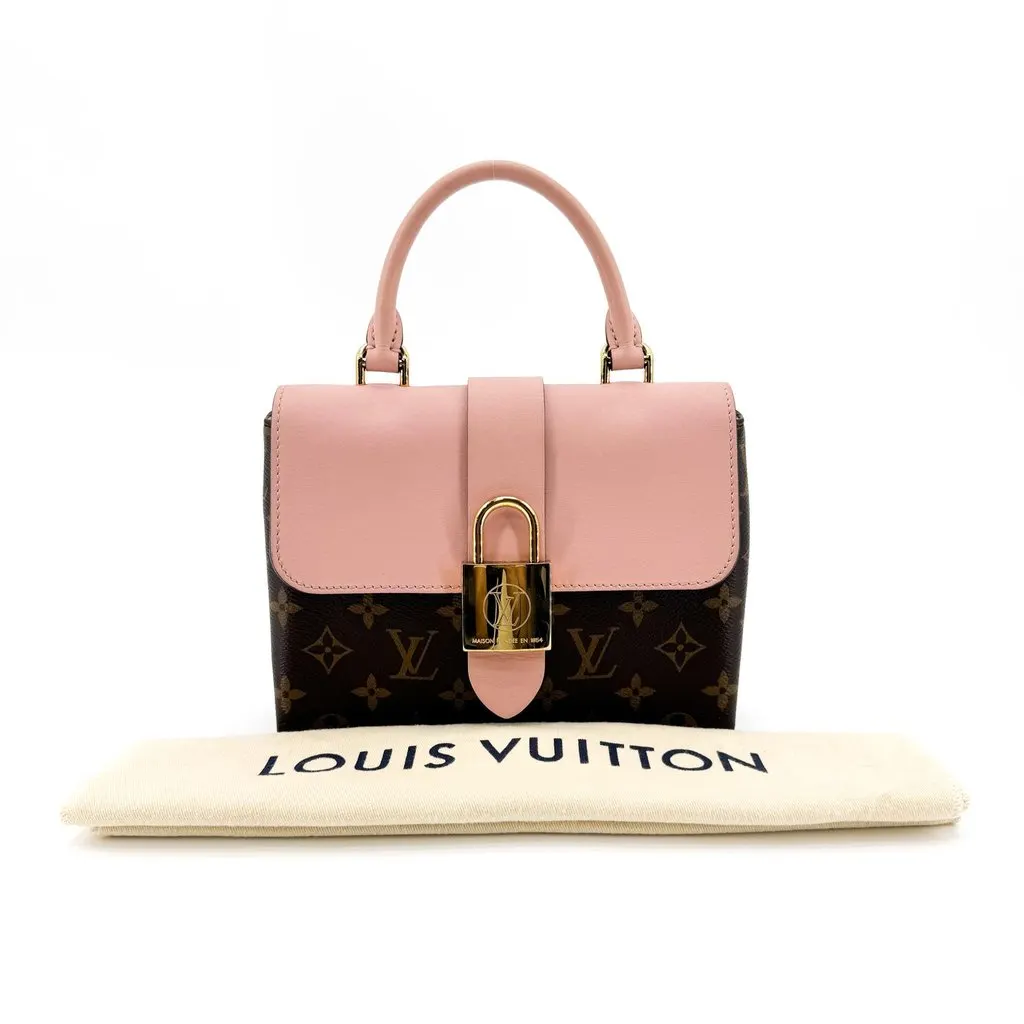 Louis Vuitton Locky BB Monogram Rose Poudre Brown Canvas Very good - Back View