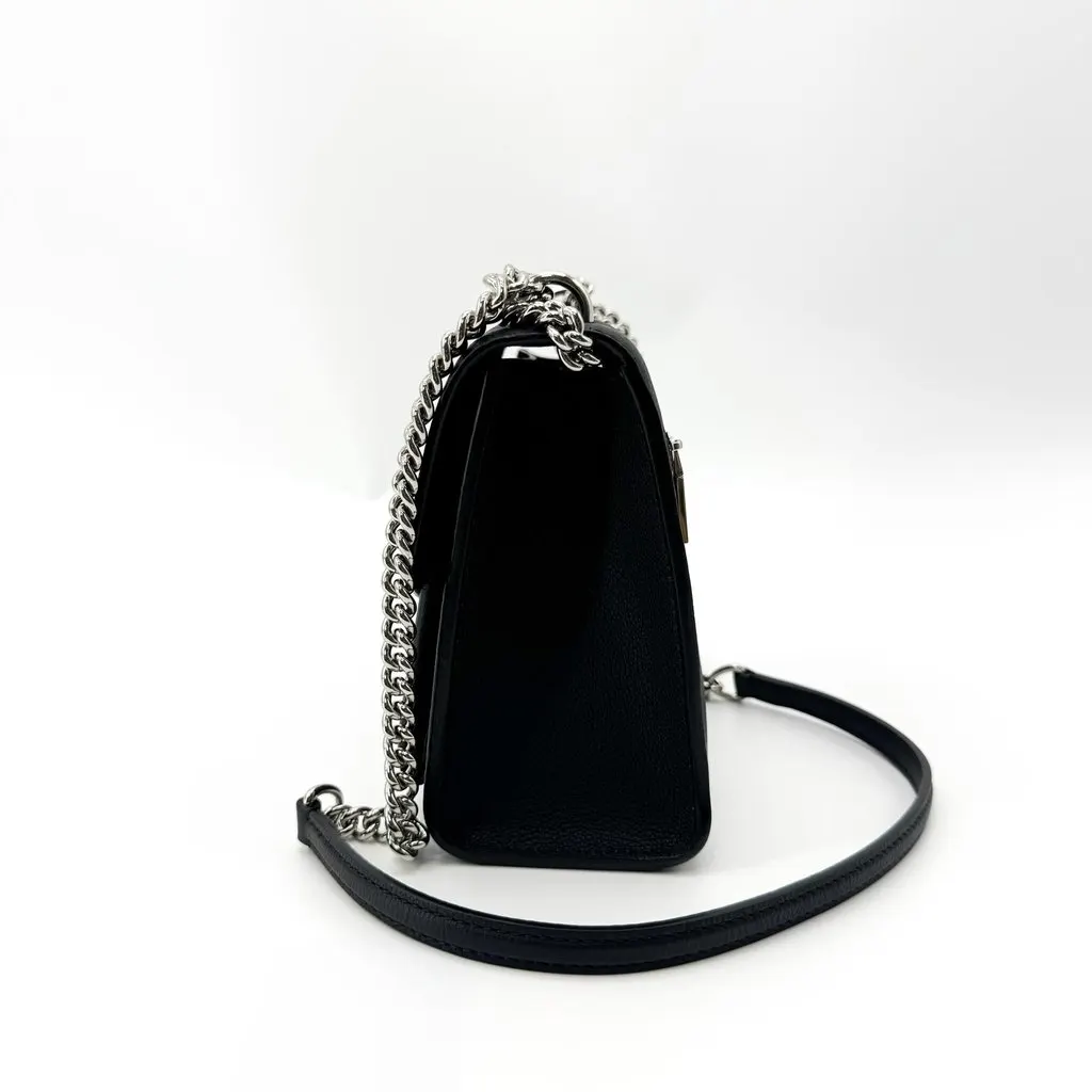Louis Vuitton Mylockme BB Black Silver Black Leather Very good - Model View