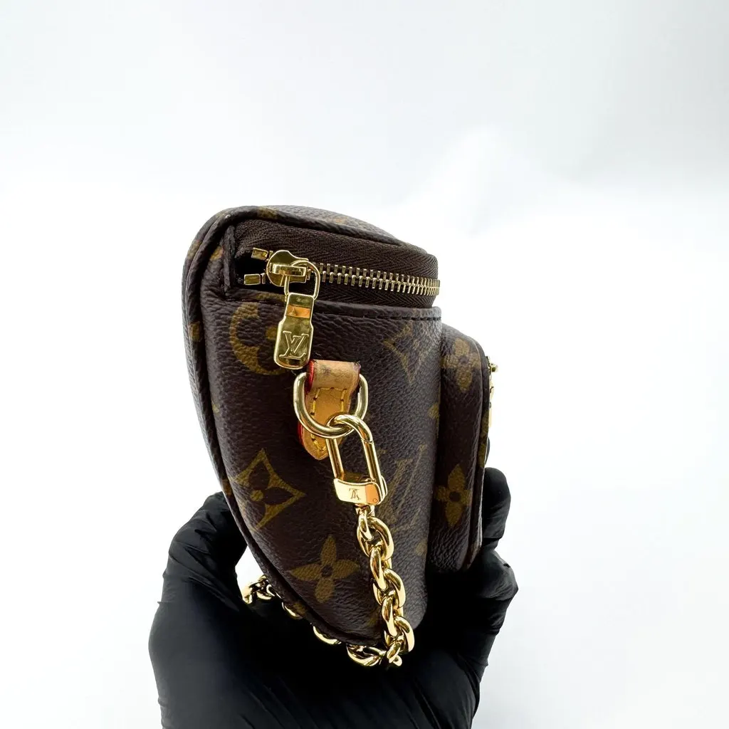 Louis Vuitton Monogram Micro Bumbag Brown Canvas Very good - Box View