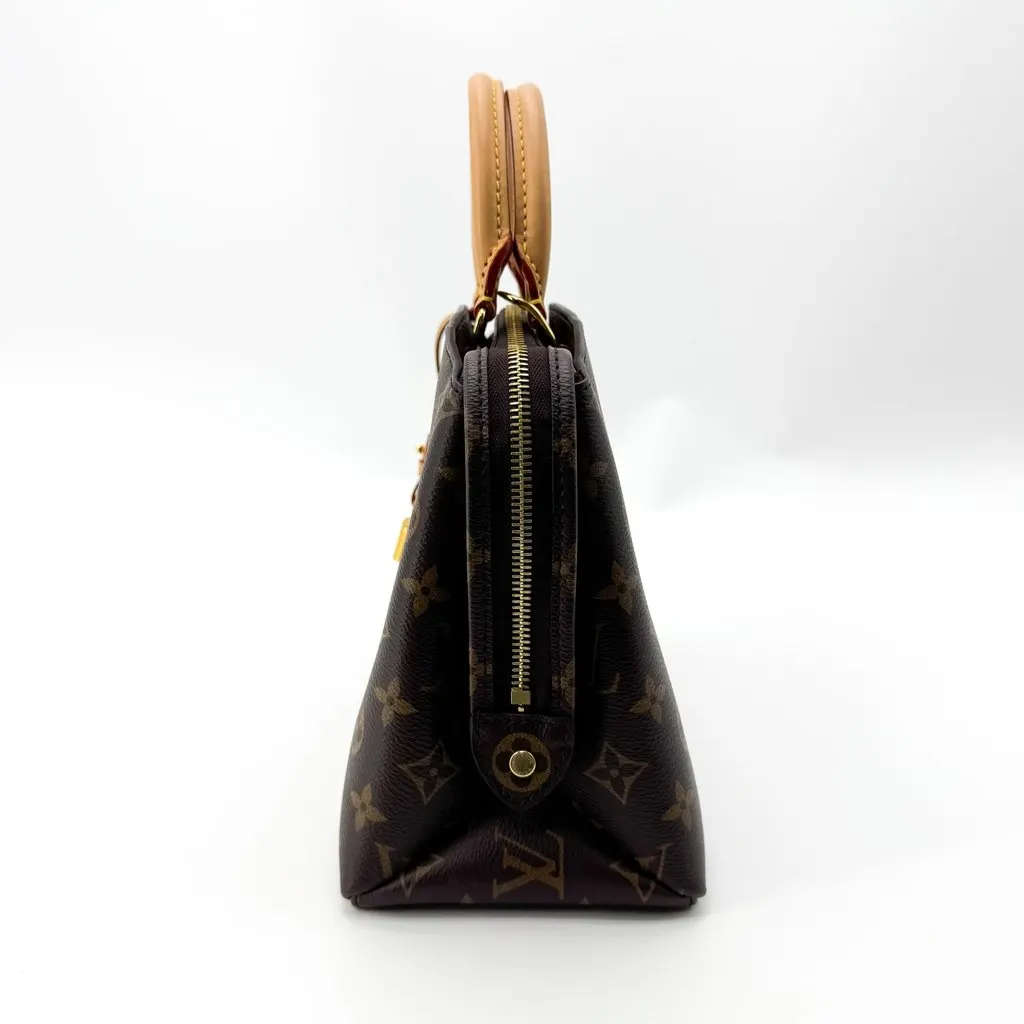 Louis Vuitton Monogram Flower Zipped Tote PM Beige Canvas Very good - Box View