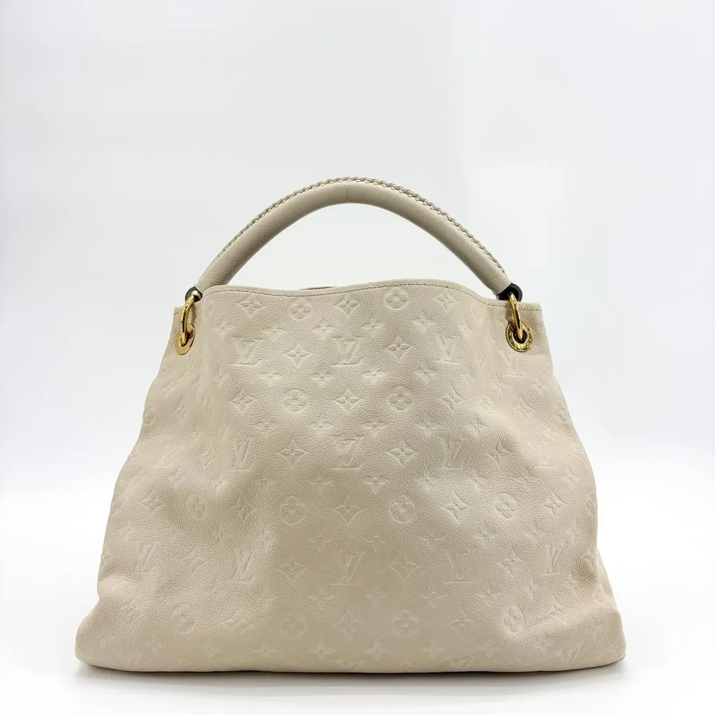 Louis Vuitton Artsy MM Monogram Empreinte Beige Beige Leather Good - Inside View