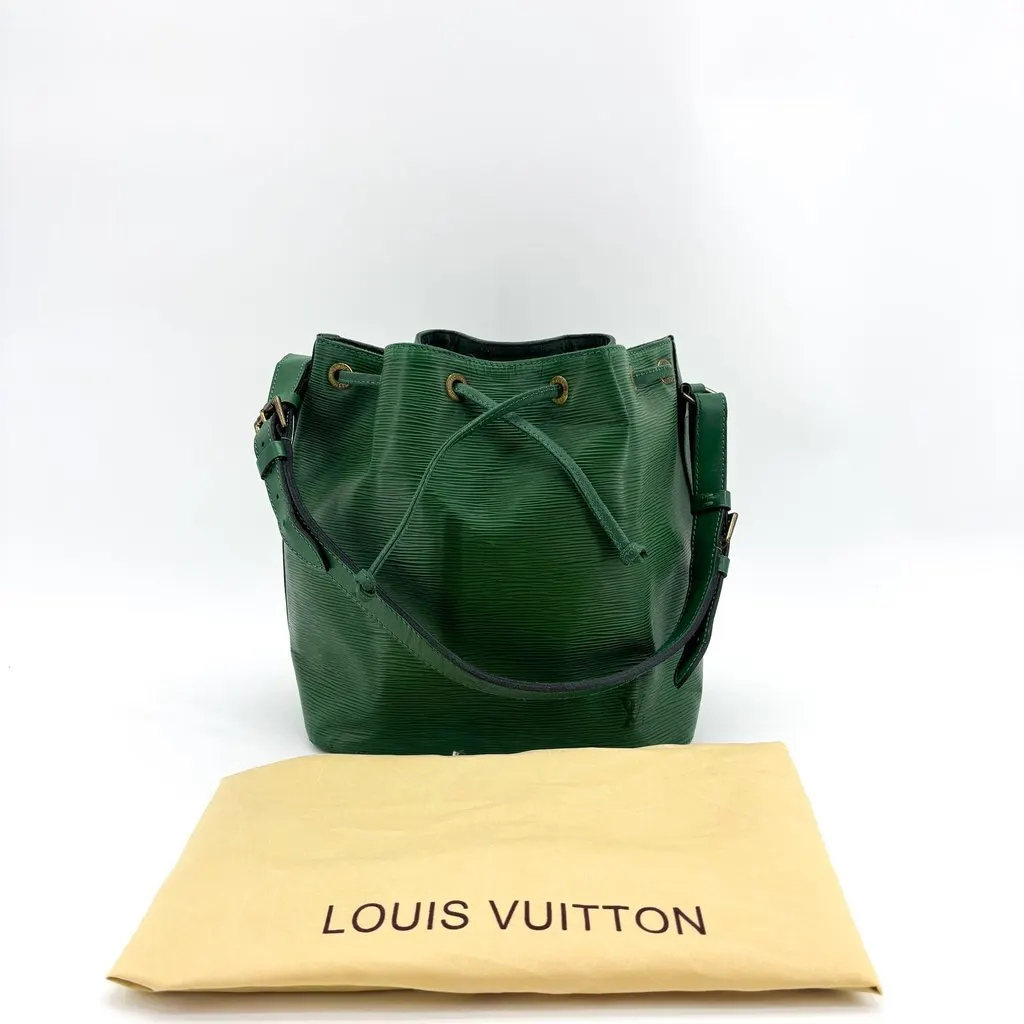 Louis Vuitton Epi Petit Noe Green Green Leather Good - Back View