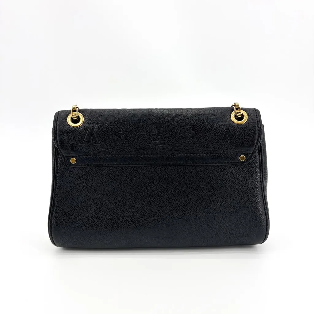 Louis Vuitton Monogram Empreinte Vavin PM Black Gold Black Leather Good - Back View