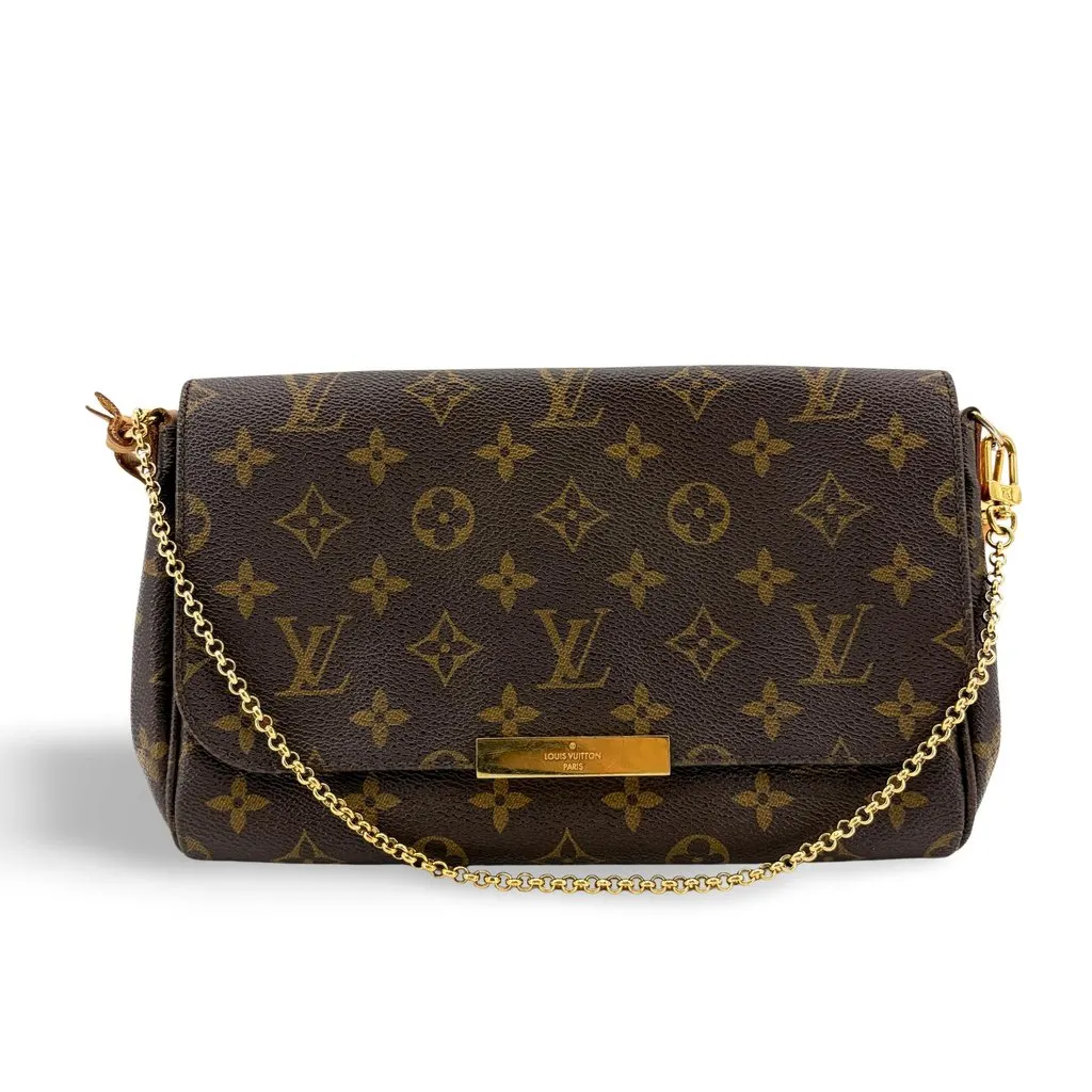 Louis Vuitton Monogram Favorite PM Brown Canvas Fair - Front View