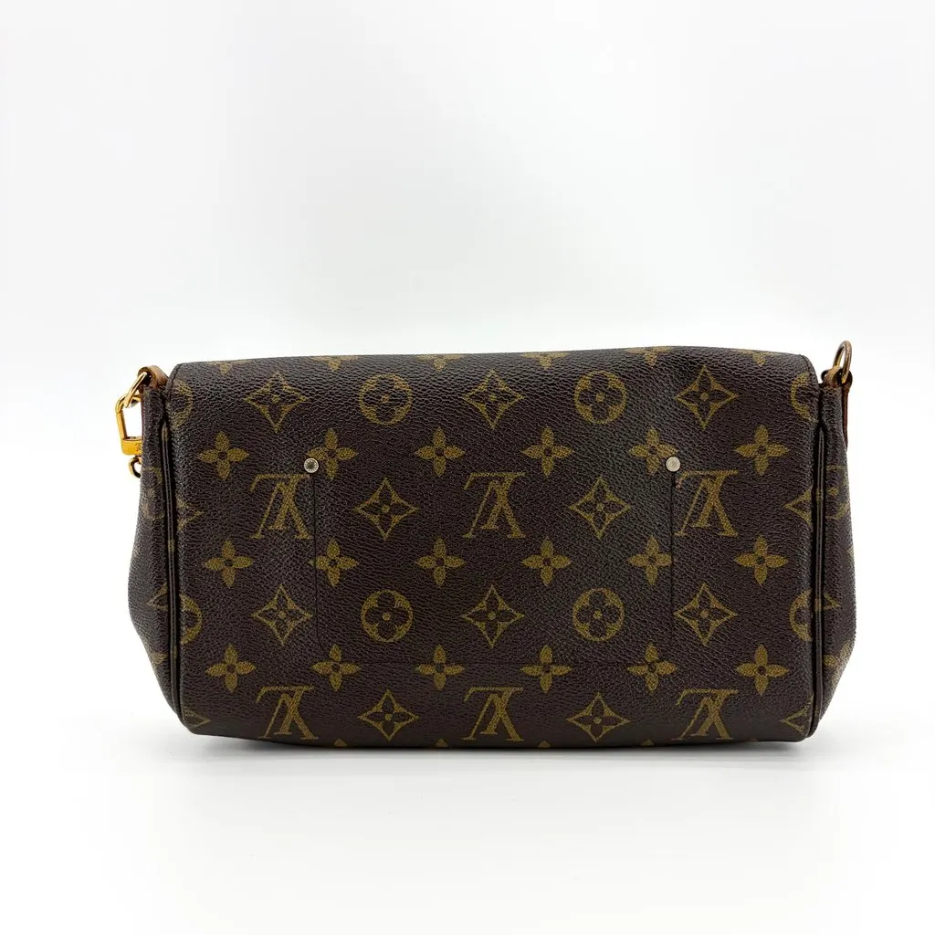 Louis Vuitton Monogram Favorite PM Brown Canvas Good - Back View