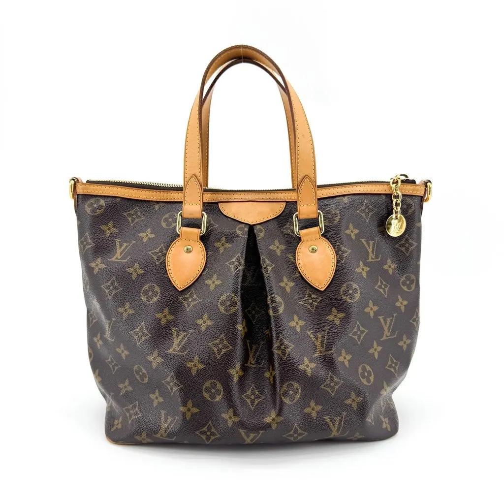 Louis Vuitton Monogram Palermo PM Beige Canvas Good - Inside View