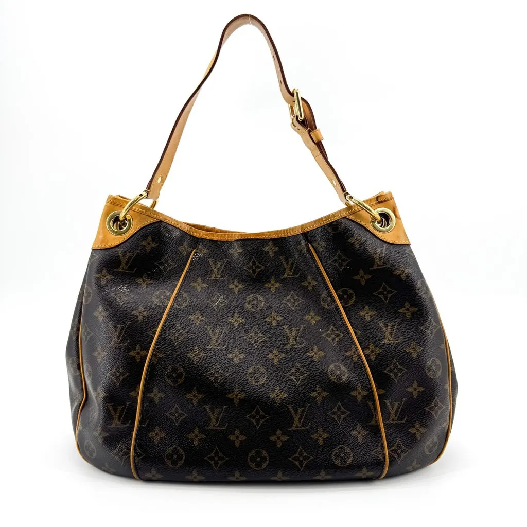Louis Vuitton Monogram Galliera PM Shoulder Bag Brown Beige Canvas Fair - Inside View