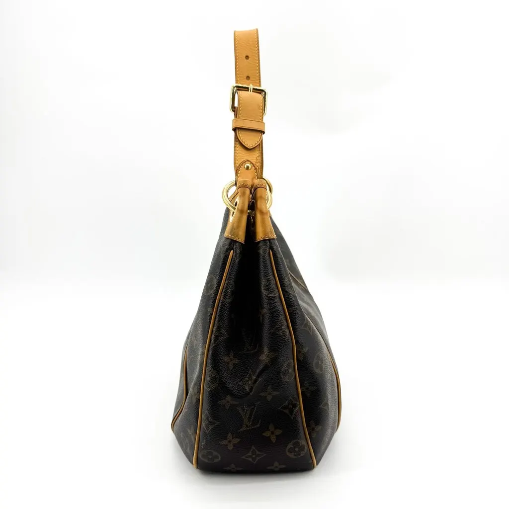 Louis Vuitton Monogram Galliera PM Shoulder Bag Brown Beige Canvas Fair - Model View
