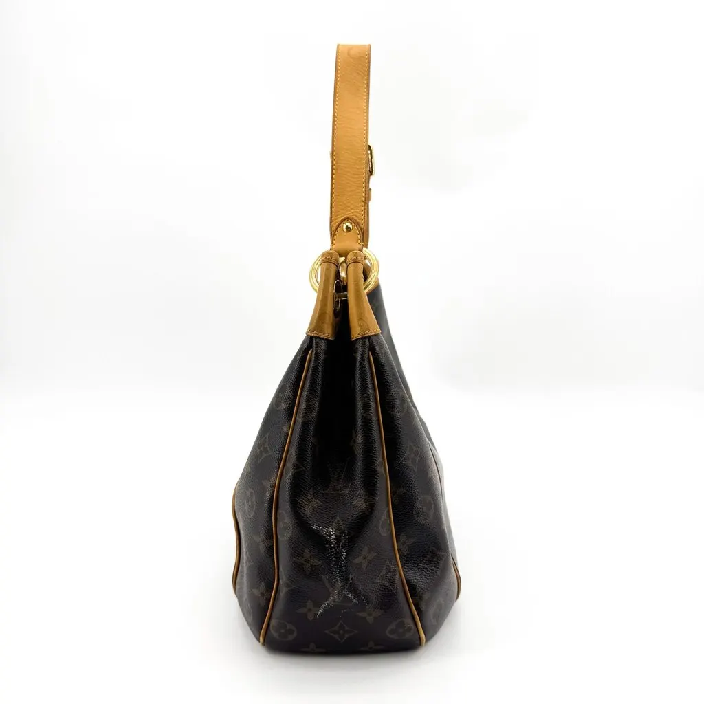 Louis Vuitton Monogram Galliera PM Shoulder Bag Brown Beige Canvas Fair - Box View