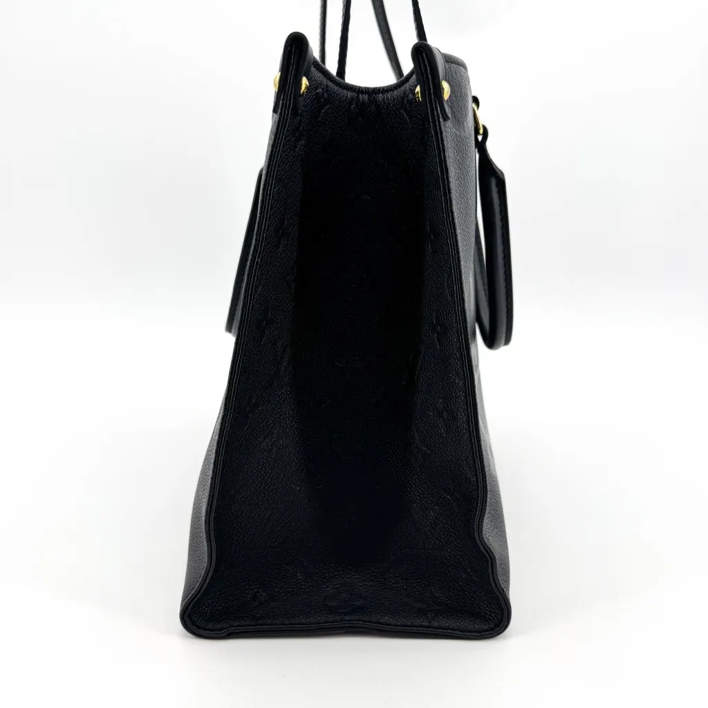 Louis Vuitton Onthego MM Monogram Empreinte Marine Rouge Navy Leather Good - Inside View