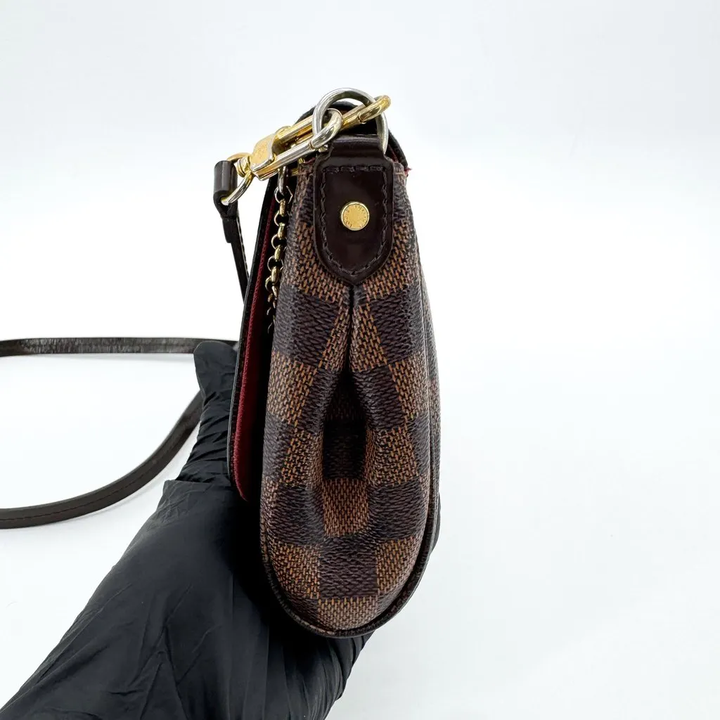 Louis Vuitton Damier Ebene Favorite PM Brown Canvas Good - Inside View