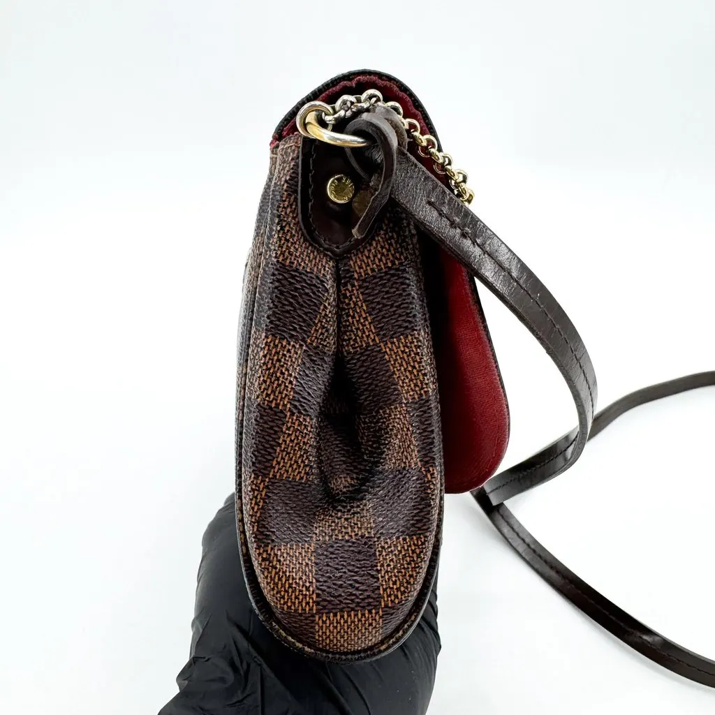Louis Vuitton Damier Ebene Favorite PM Brown Canvas Good - Model View
