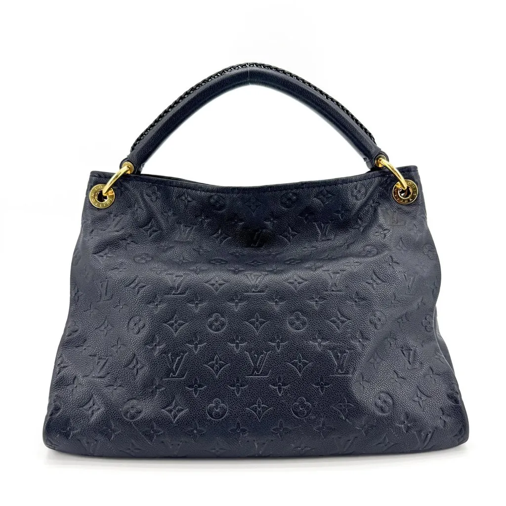 Louis Vuitton Artsy MM Monogram Empreinte Black Black Leather Fair - Inside View