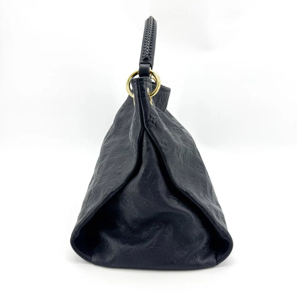 Louis Vuitton Artsy MM Monogram Empreinte Black Black Leather Fair - Model View