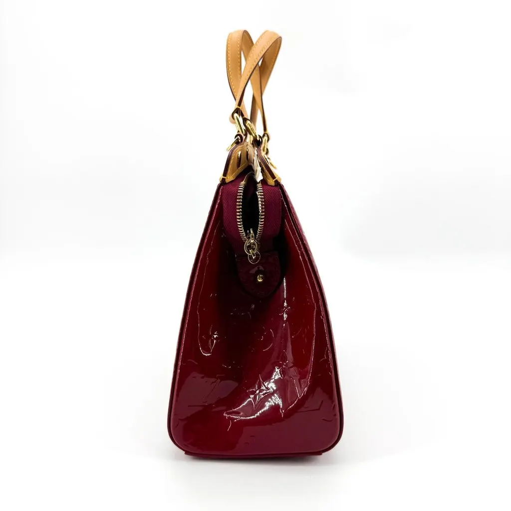 Louis Vuitton Monogram Vernis Sherwood PM Pomme d'Amour Beige Leather Very good - Box View