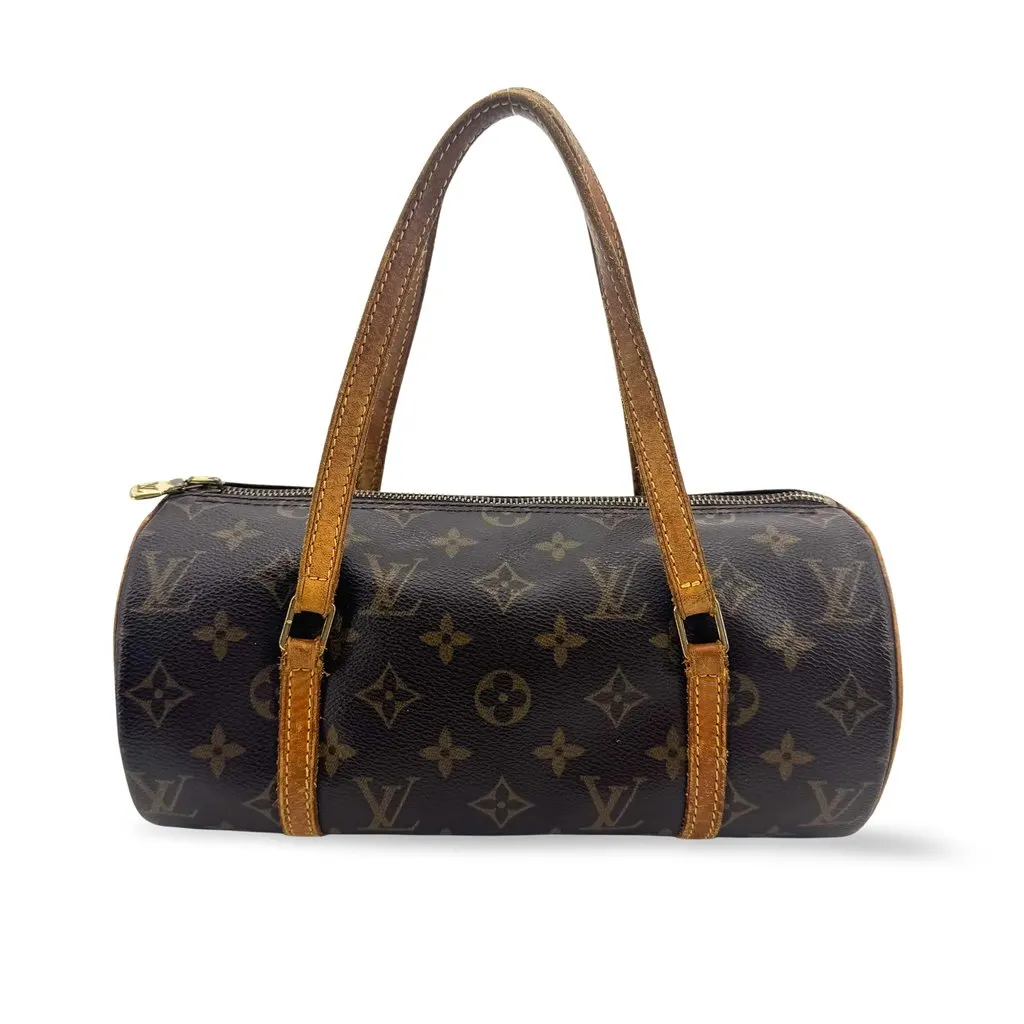 Louis Vuitton Monogram Papillon 26 Tote Bag Brown