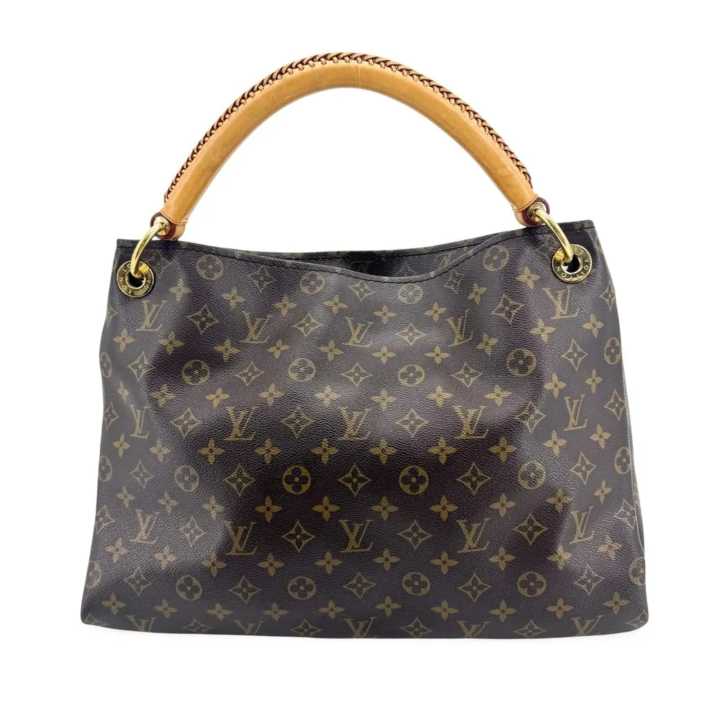 Louis Vuitton Artsy MM Monogram Beige Canvas Good - Front View