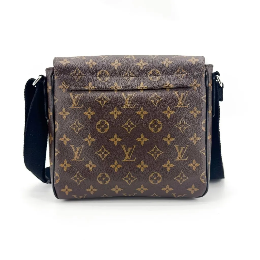 Louis Vuitton Monogram Macassar District PM Black Canvas Good - Back View