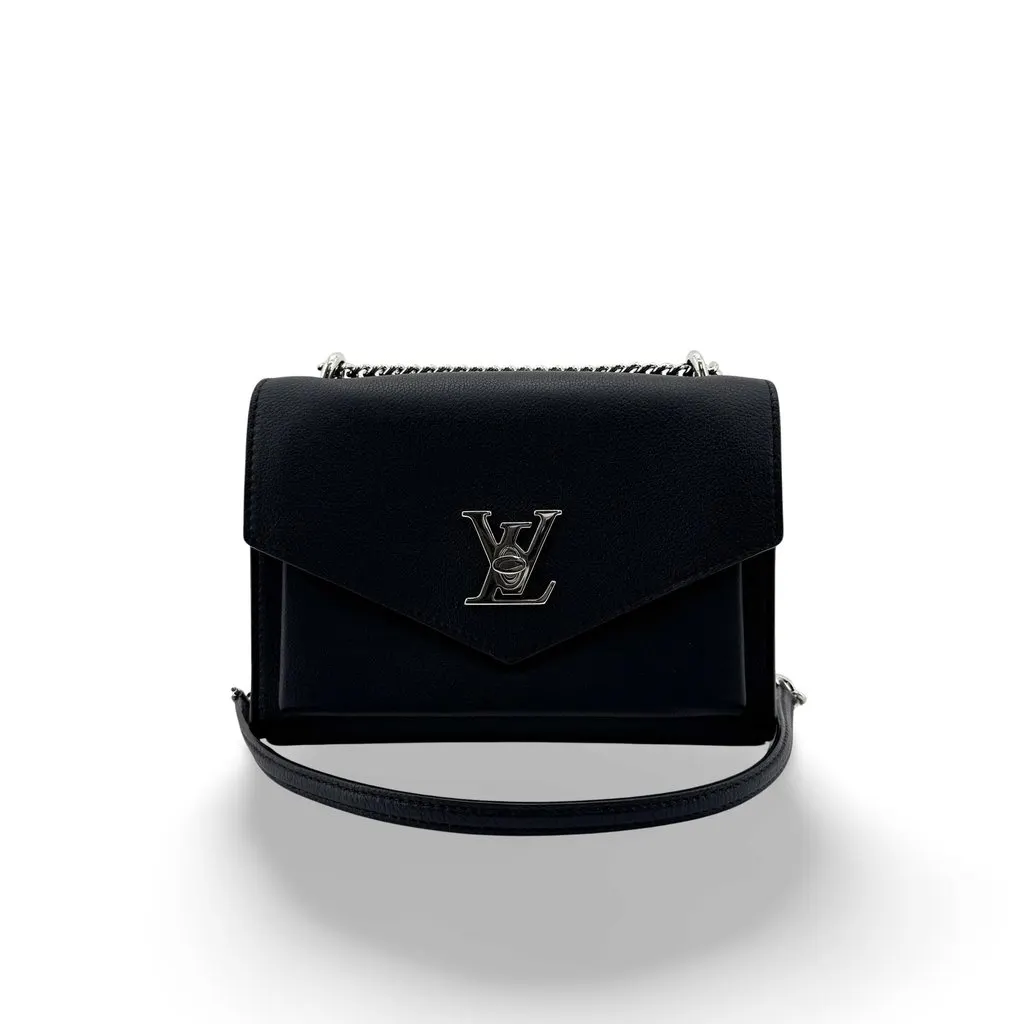Louis Vuitton Mylockme BB Black Black Leather Very good - Front View