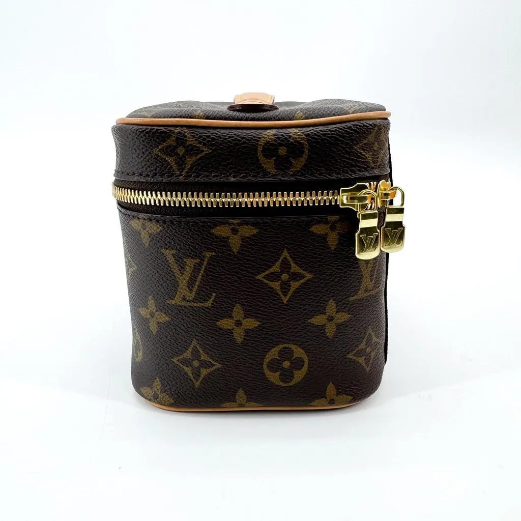 Louis Vuitton Monogram Nice Mini Beauty Case Brown Brown Canvas Very good - Model View