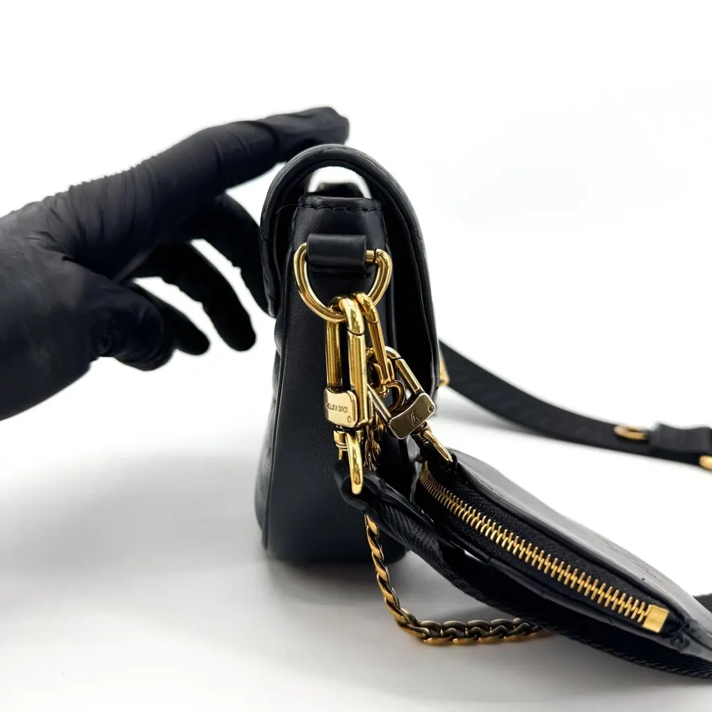 Louis Vuitton New Wave Chain Bag PM Black Gold Black Leather Good - Box View