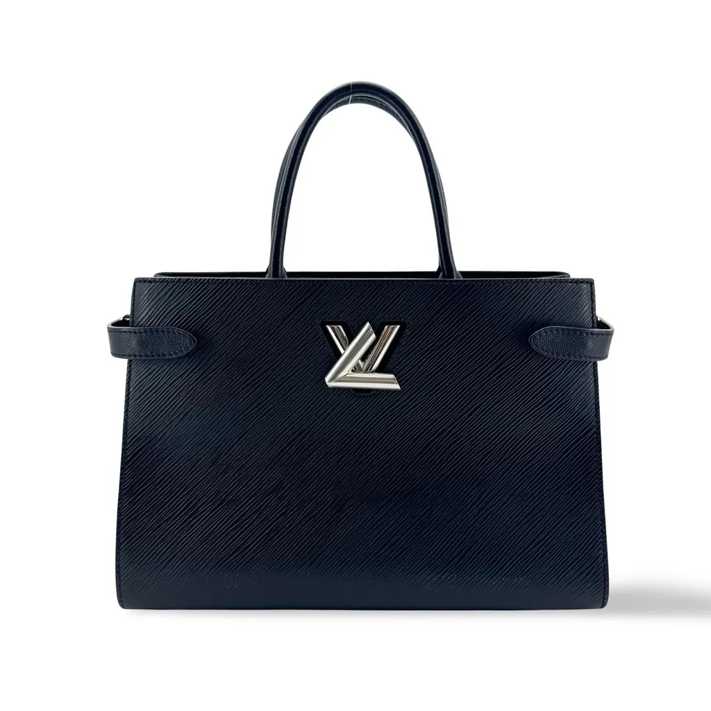 Louis Vuitton Twist Tote PM Epi Indigo Navy Leather Good - Front View