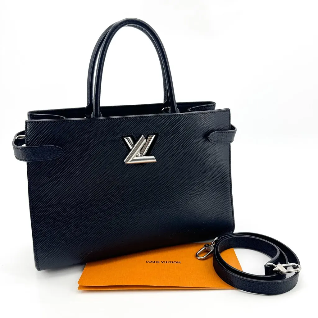 Louis Vuitton Twist Tote PM Epi Indigo Navy Leather Good - Back View