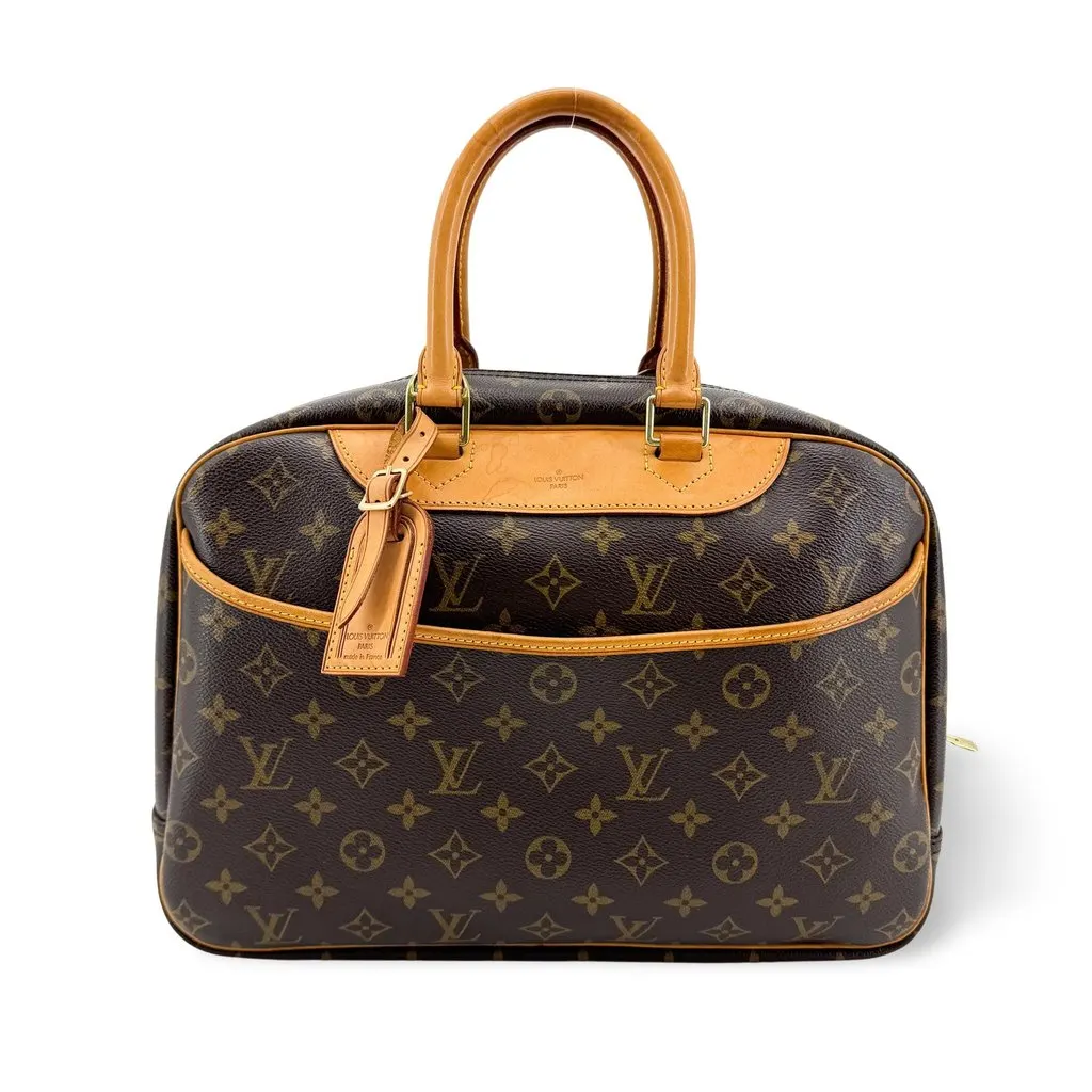 Louis Vuitton Monogram Deauville Bag Brown