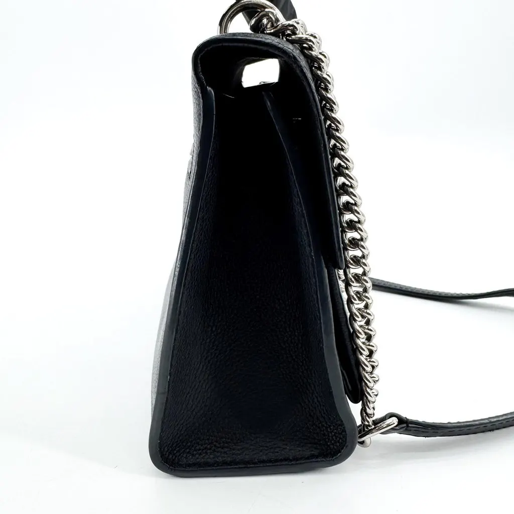 Louis Vuitton Lockme II Shoulder Bag Black Silver Hardware Black Leather Good - Box View