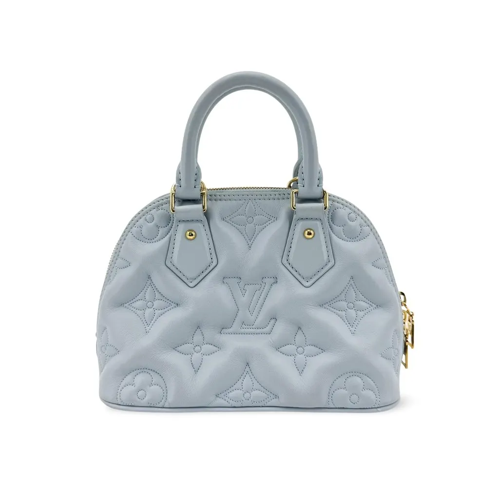 Louis Vuitton Bubblegram Alma BB Glacier Blue Blue Leather Good - Front View