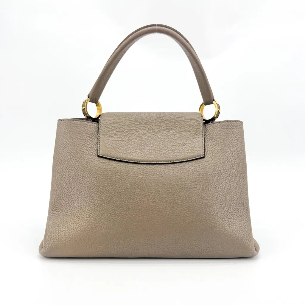 Louis Vuitton Capucines BB Galet Beige Leather Good - Inside View