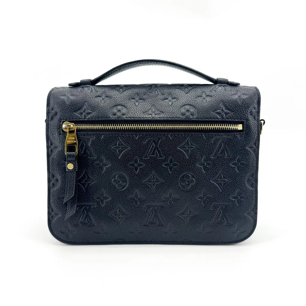 Louis Vuitton Pochette Metis Monogram Empreinte Black Black Leather Good - Inside View
