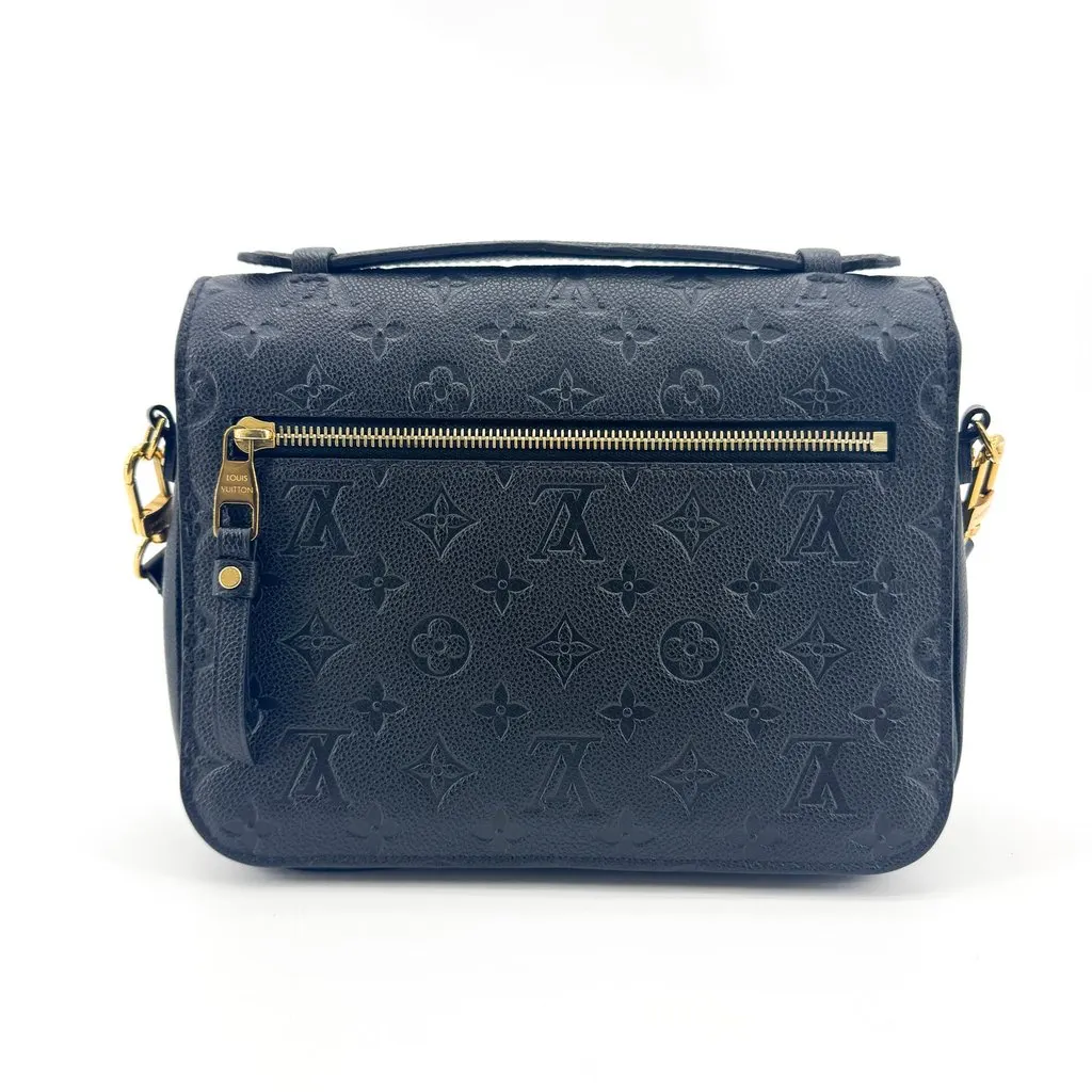 Louis Vuitton Monogram Empreinte Pochette Metis Noir Black Leather Very good - Inside View