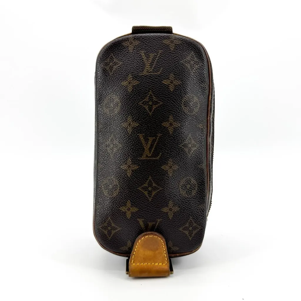 Louis Vuitton Monogram Pochette Gange Brown Canvas Good - Back View