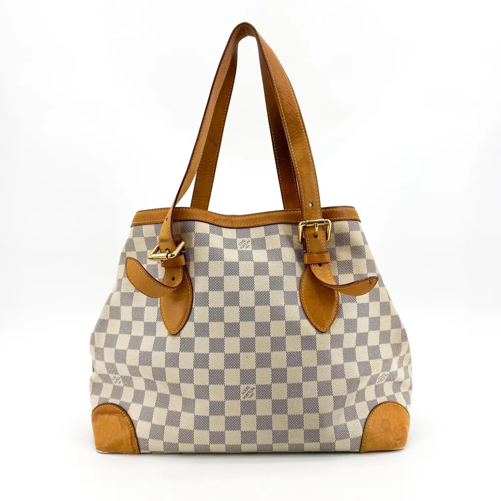 Louis Vuitton Damier Azur Hampstead PM Beige Canvas Good - Inside View