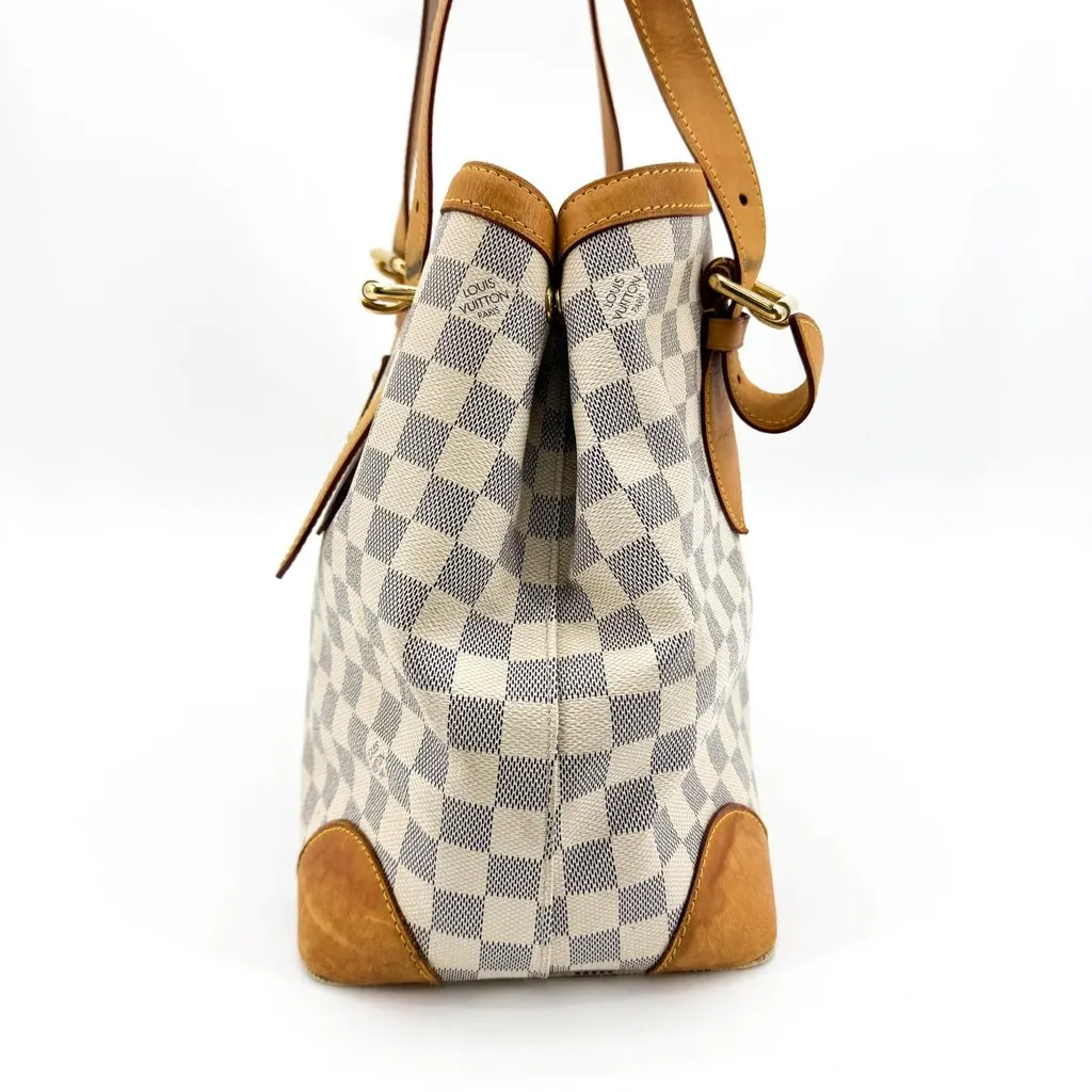Louis Vuitton Damier Azur Hampstead PM Beige Canvas Good - Box View